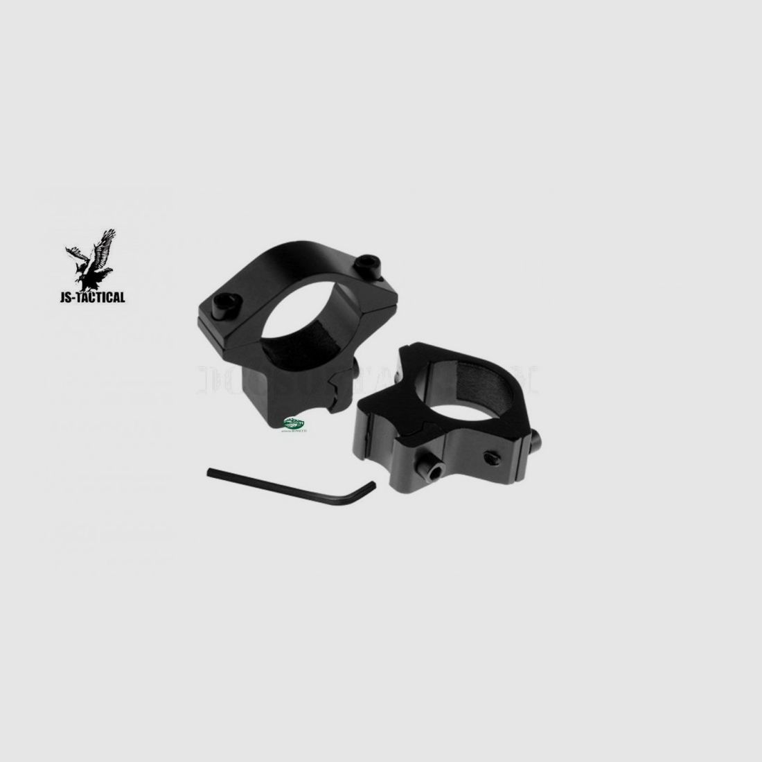 JS TACTICAL Niedrige Ringe 1 Zoll Schiene 11 M2008