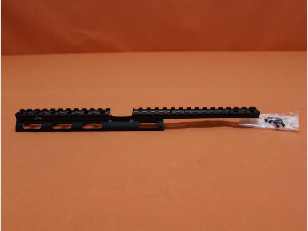 UTG - Leapers Ruger 10/22 : Rail de scout tactique UTG (MNT-R22SS26) Alu Noir / Rail de montage Picatinny BL=298mm