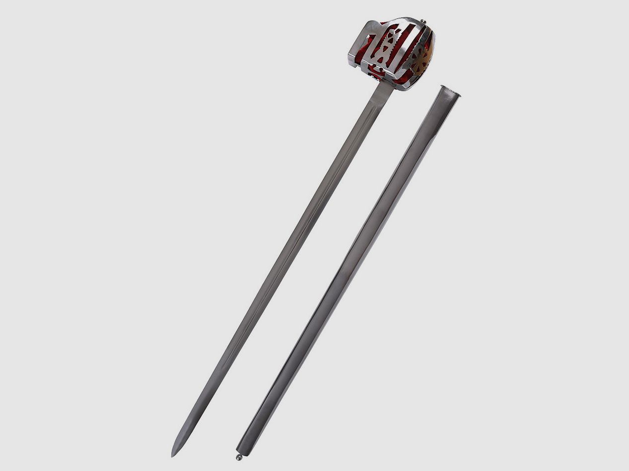 Schottisches Breitschwert mit zweischneidiger Klinge