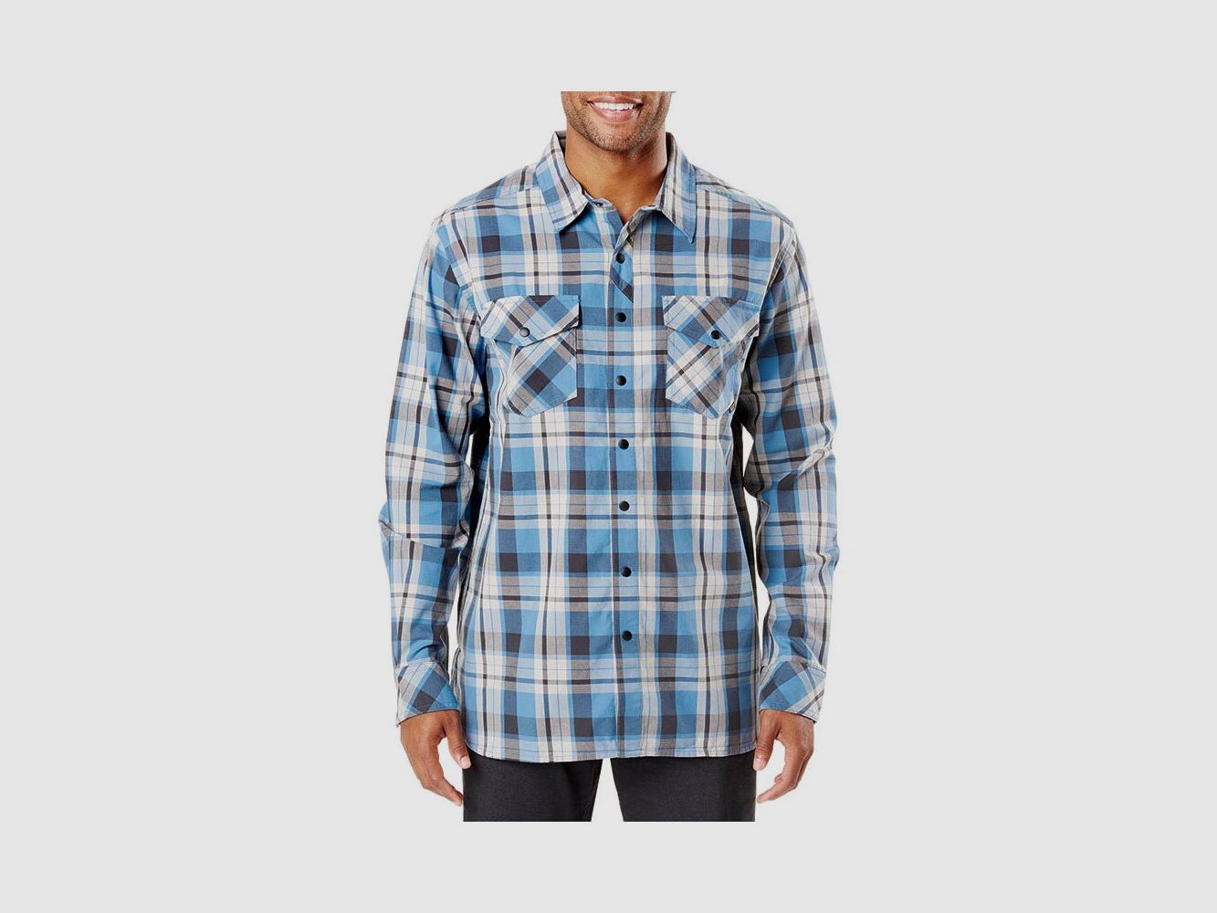 5.11 Maglietta L/S Peak a quadri rossa ossido XS