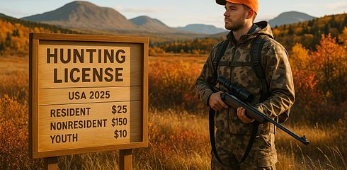 Hunting License Gebühren in den USA 2025