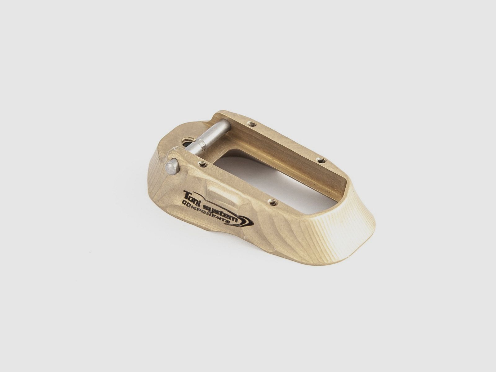 Magwell en laiton pour poignées Vibram pour 1911 - TONI SYSTEM/Brass magwell for Vibram grips for 1911 * CODE ARTICLE MOV1911-BR