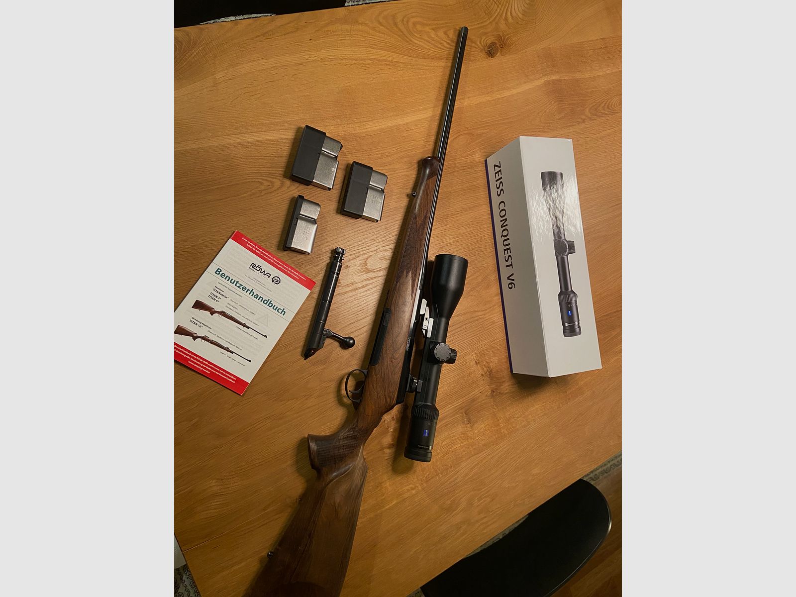 Rößler Titan 6 Repetierer mit Zeiss V6 2,5-15 x 56 Rösler Titan 6, keine Mauser, keine Sauer, keine Blaser