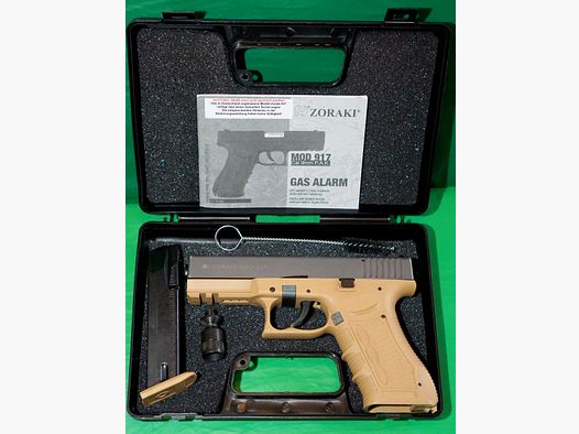 Zoraki 917 Schreckschusspistole 9mm P.A.K. desert TAN  TITANSCHLITTEN (PTB 1023) 