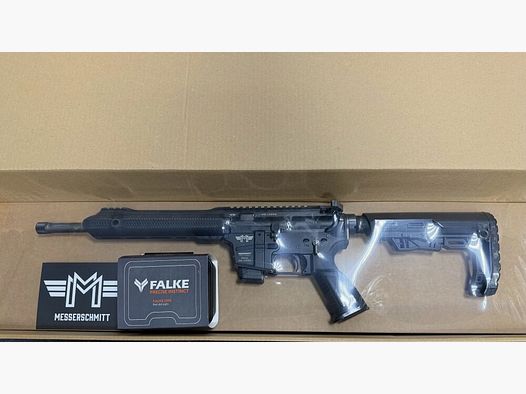 Messerschmitt AR15-9 12,5" schwarz mit Falke CMS CMS Rotpunktvisier / Red Dot