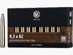 RWS Büchsenmunition Kal. 9,3×62 19g UNI Classic