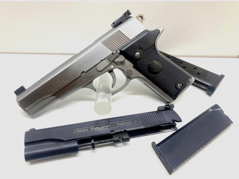 Pistole COLT Double Eagle Kal. .45 ACP stainless inkl. Peters Stahl Wechselsystem Kal. .22lr. TOP!!!