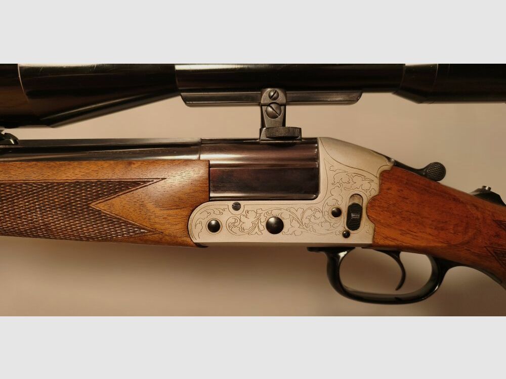 Heym 22S BBF Bockbüchsflinte .222RemMag 16/70 mit Swarovski 8x56 Zielfernro .222RemMag;16/70