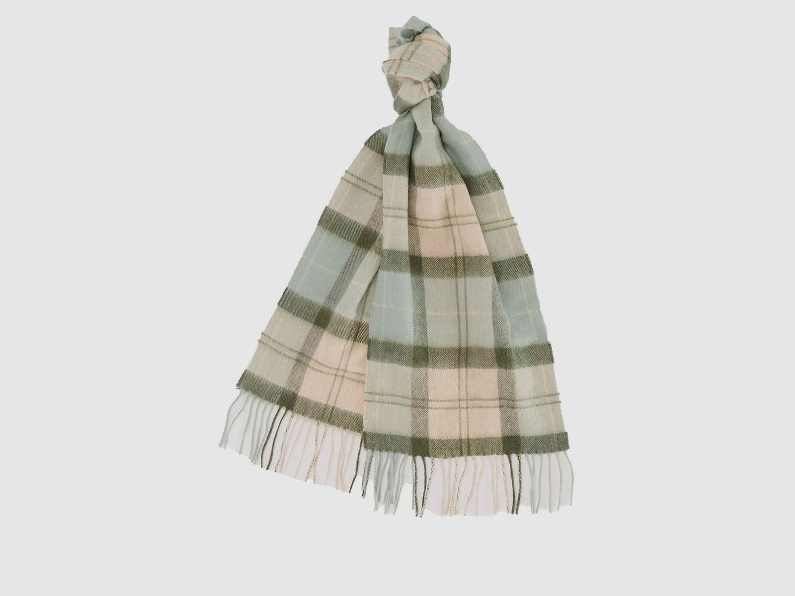 Barbour Schal Tartan Soft mint