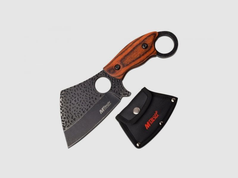 Mtech USA piccolo coltello da macellaio a lama fissa in legno, immagine 1 di 4