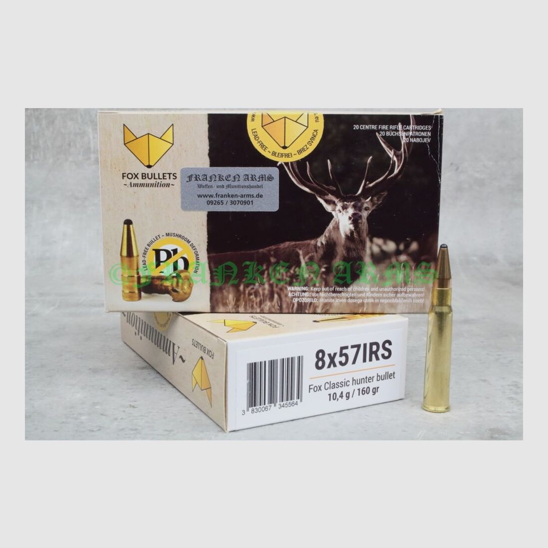 FOX Bullets Classic Hunter 8x57IRS 160gr. 10.4g 20 pieces bulk prices