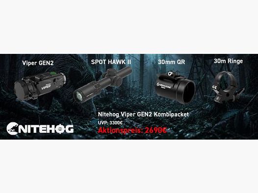 NITEHOG urządzenie/kamera termowizyjna Viper GEN2 zestaw kombinowany z 1-6x24 + montaż