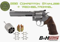 SPOHR 286 Competition Stainless 6" Revolver with interchangeable cylinder Made in Germany 6 inch sport revolver