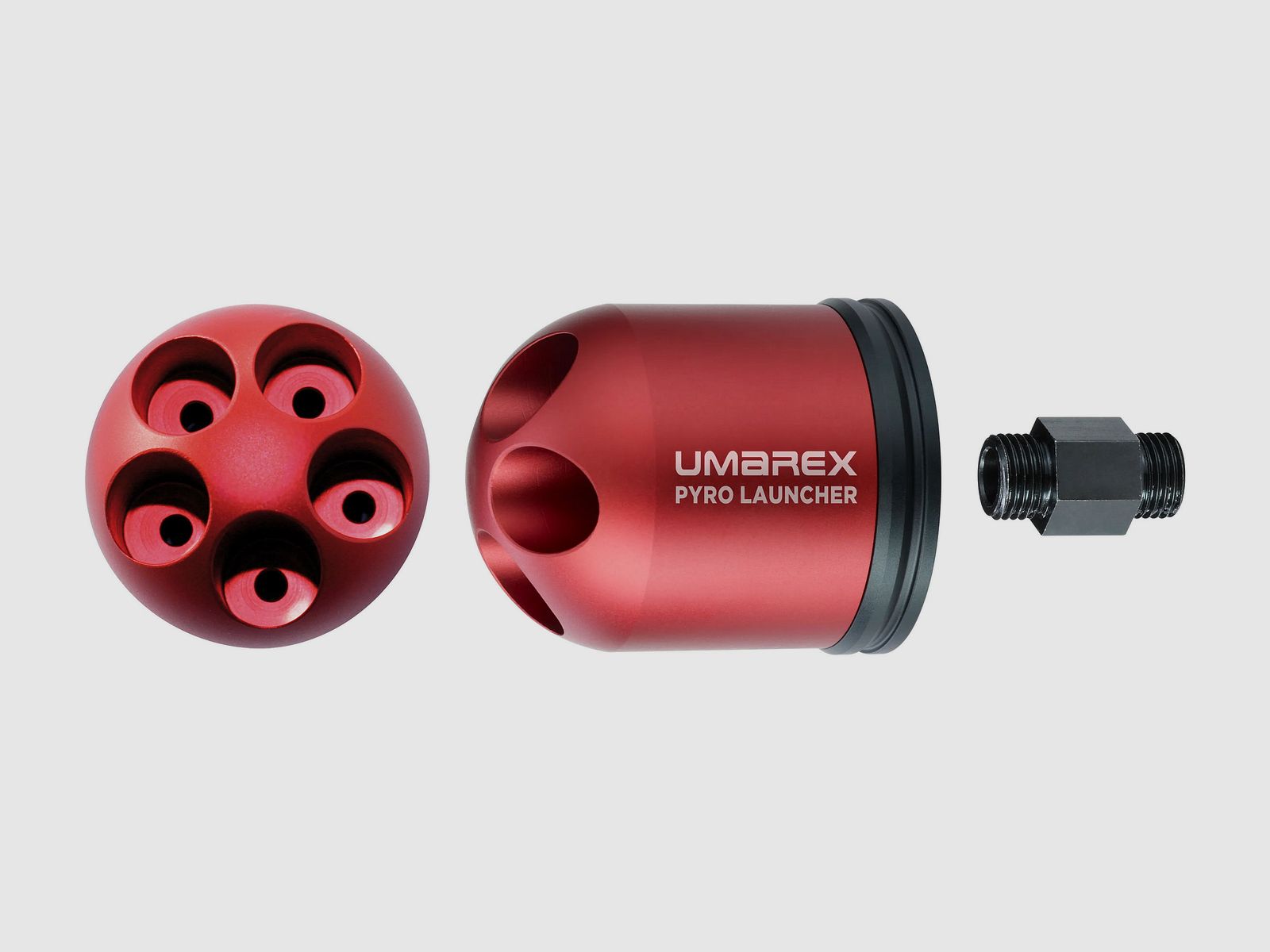 Umarex Pyro Launcher Meervoudige Afschietbekers Rood + Adapter - NIEUW