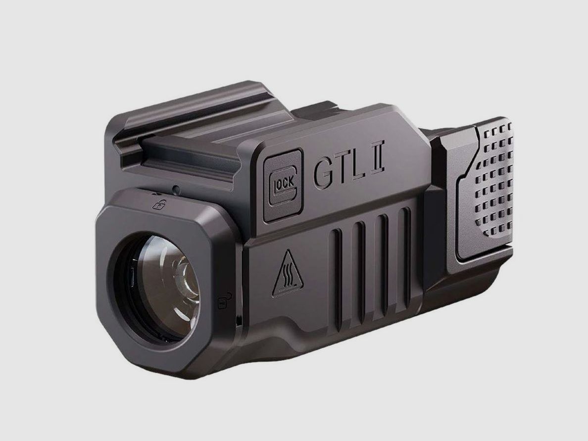 Lampe Glock GTL2, schwarz, für Pistolen, CR123A, 600 Lumen, Bild 1 von 2