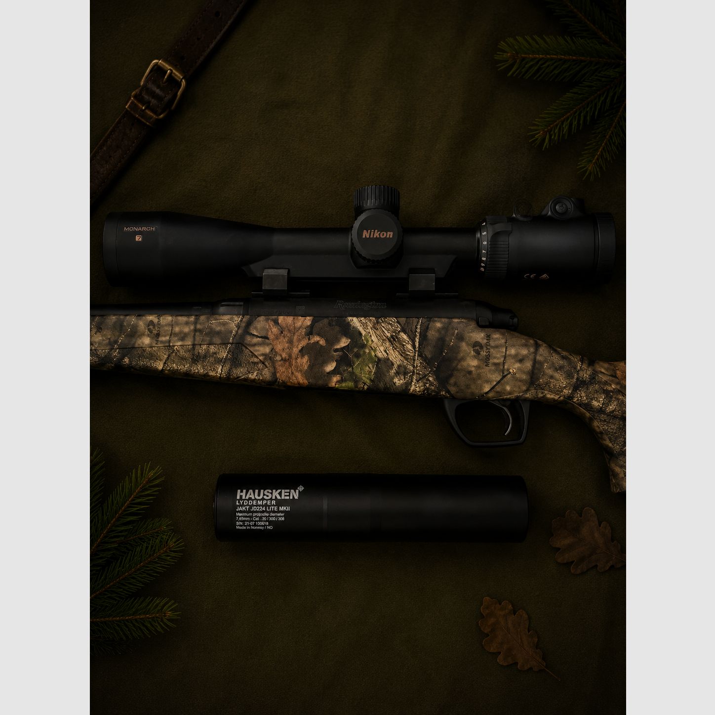 Repetierbüchse Remington mit Hausken Schalldämpfer