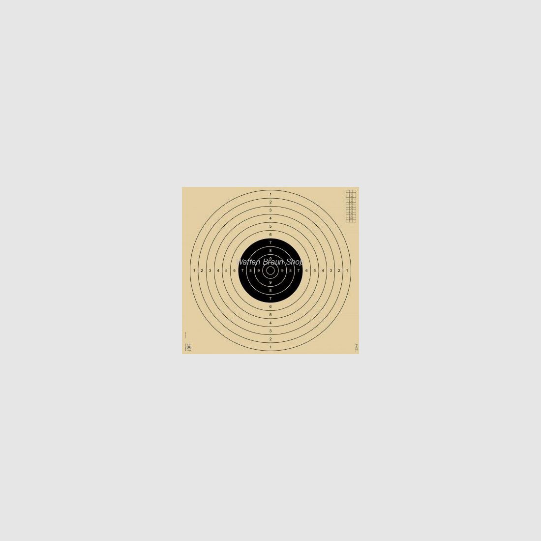 Präzi-Scheibe, 4-fach geschlitzt für Gewehr, Pistole und Vorderladerwaffen, ISSF zertifiziert