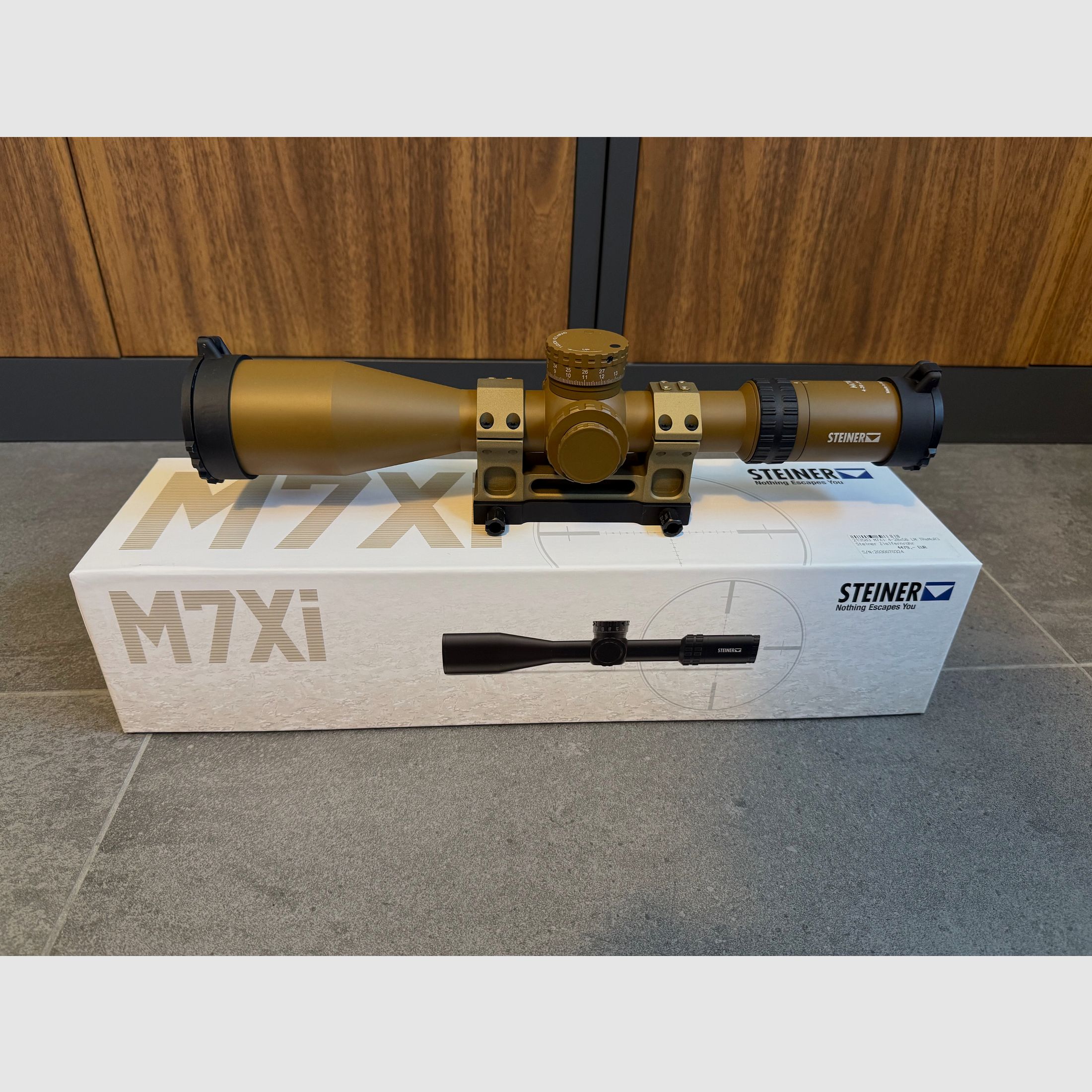 Steiner M7Xi 4-28x56 FDE Tremor3 | als nieuw | optioneel ERATAC G29 KSK 30 MOA