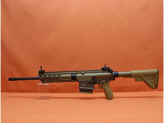 Heckler&Koch Ha.Büchse .308Win Heckler&Koch/H&K MR308 A3 16,5" Lauf RAL8000 HKey, Gas-Piston-System HK417/G28