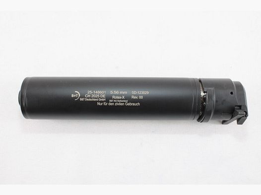B&T demper Rotex-X - zwart - .223/5,56 - QDN snelontgrendeling