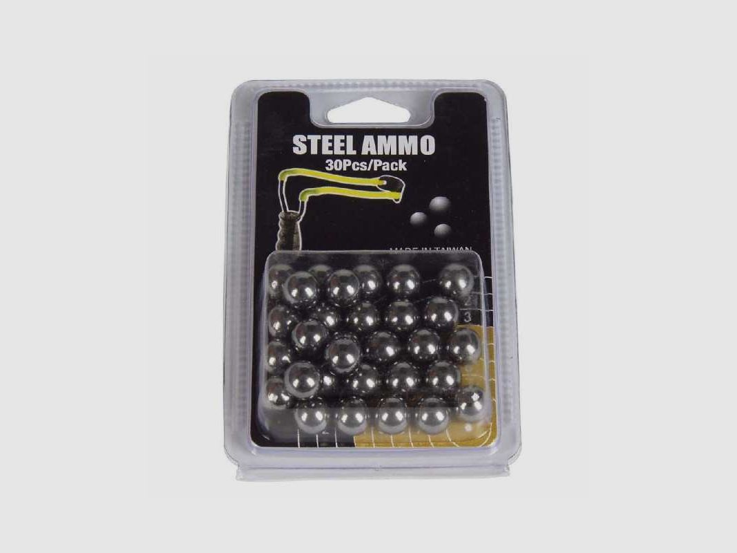 Haller Steel Ammo Stahlkugeln für Schleuder (30 Stück)