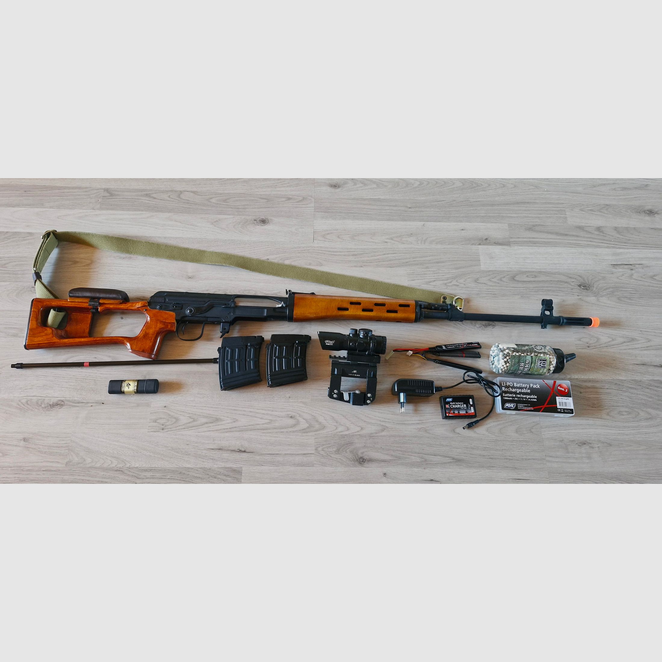 LCT SVD Airsoft madera real S-AEG