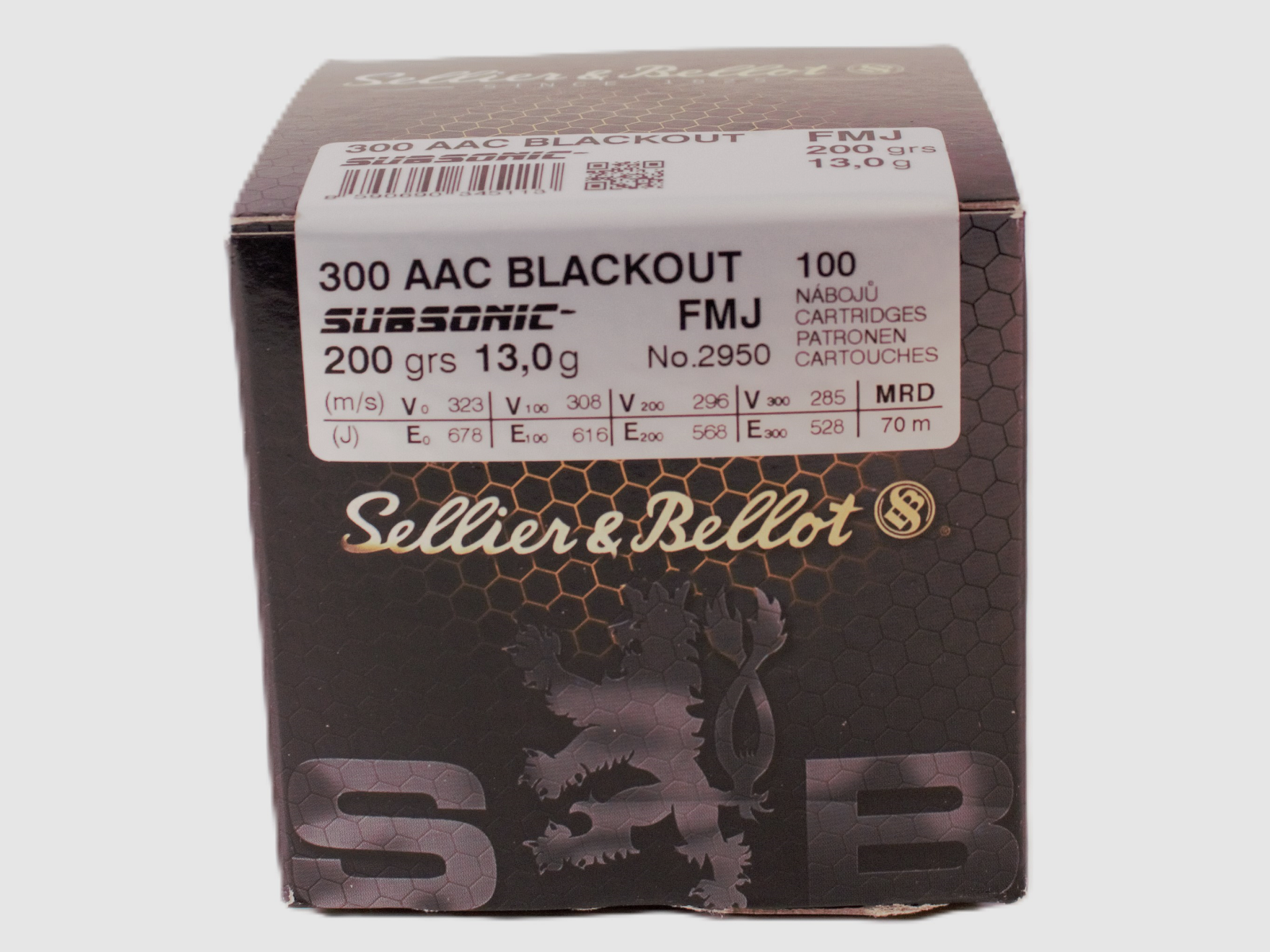 sellier & bellot 300 aac subsonic fmj 200grs