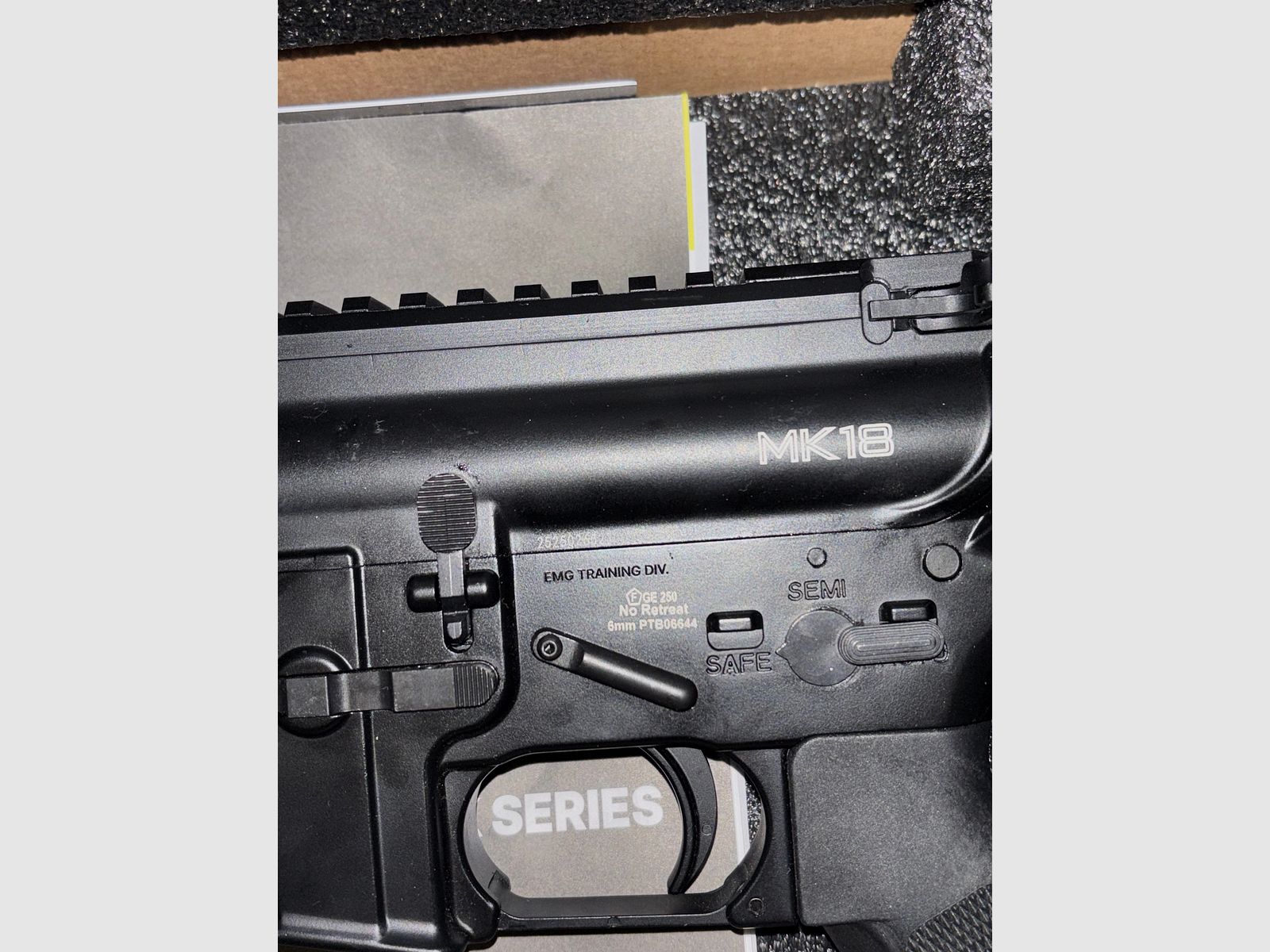 Golden Eagle Daniel Defense MK18 GBB. Black
