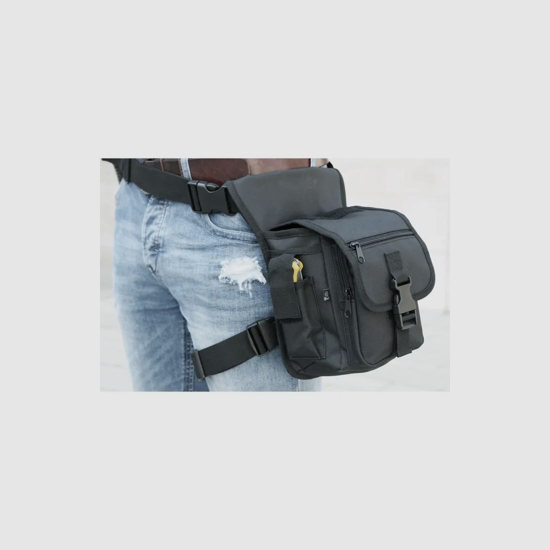 Hip bag with thigh attachment "Side Kick Bag" - Tactical Camouflage