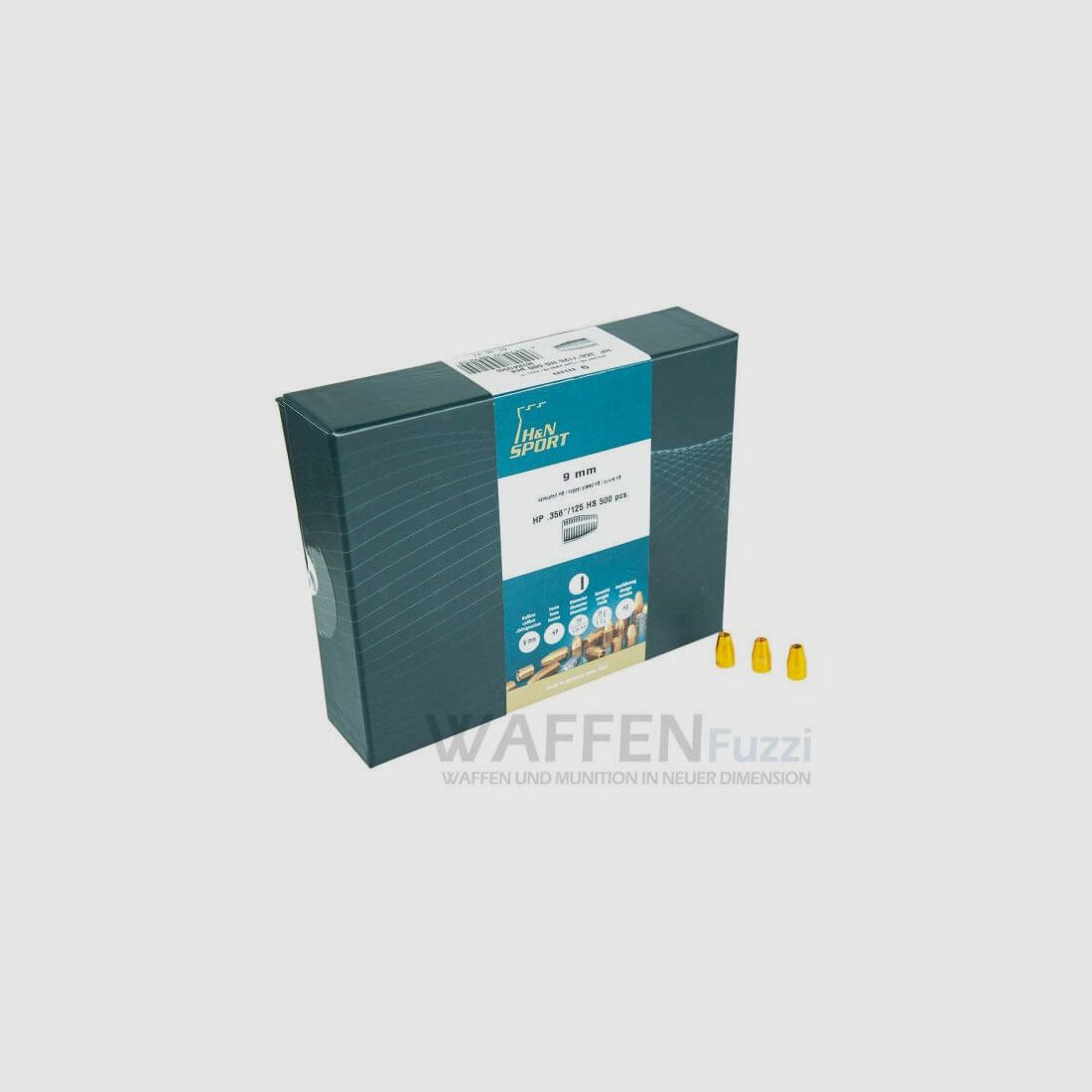 Proyectiles .356 (9mm) 115grs. HP CuHS - 500 UDS.