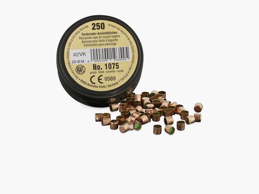 RWS ONTSTEKERS ZWARTE POEDER 1075 (revolver 4,47mm) 250/2500/25000