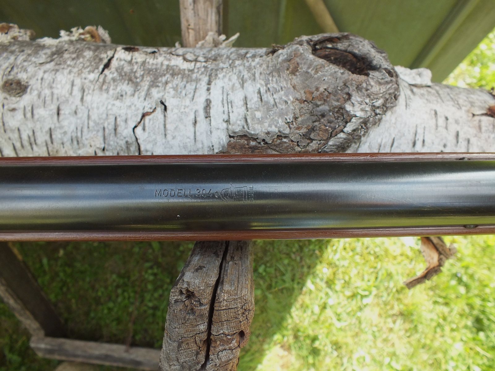 Air rifle Haenel 304 brown with grain. For collectors