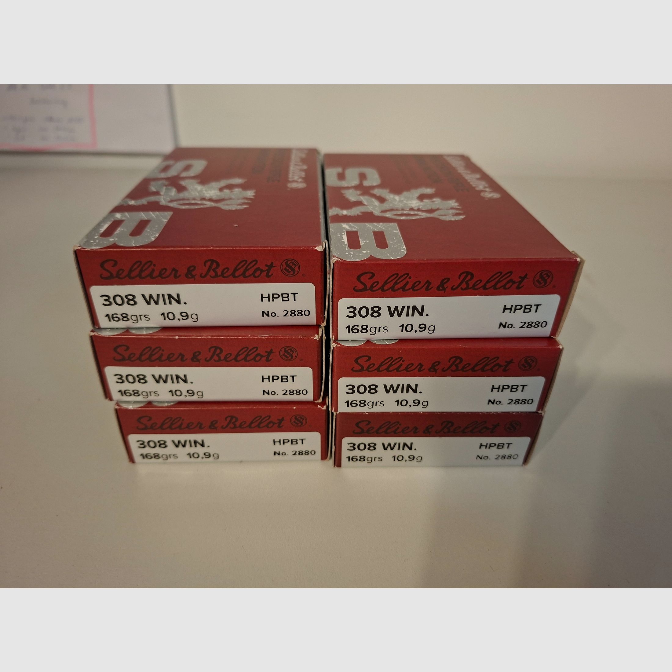 .308 Win  Sellier& Bellot HPBT 168 gr. Top Präzision 119 Stck., Bild 1 von 3
