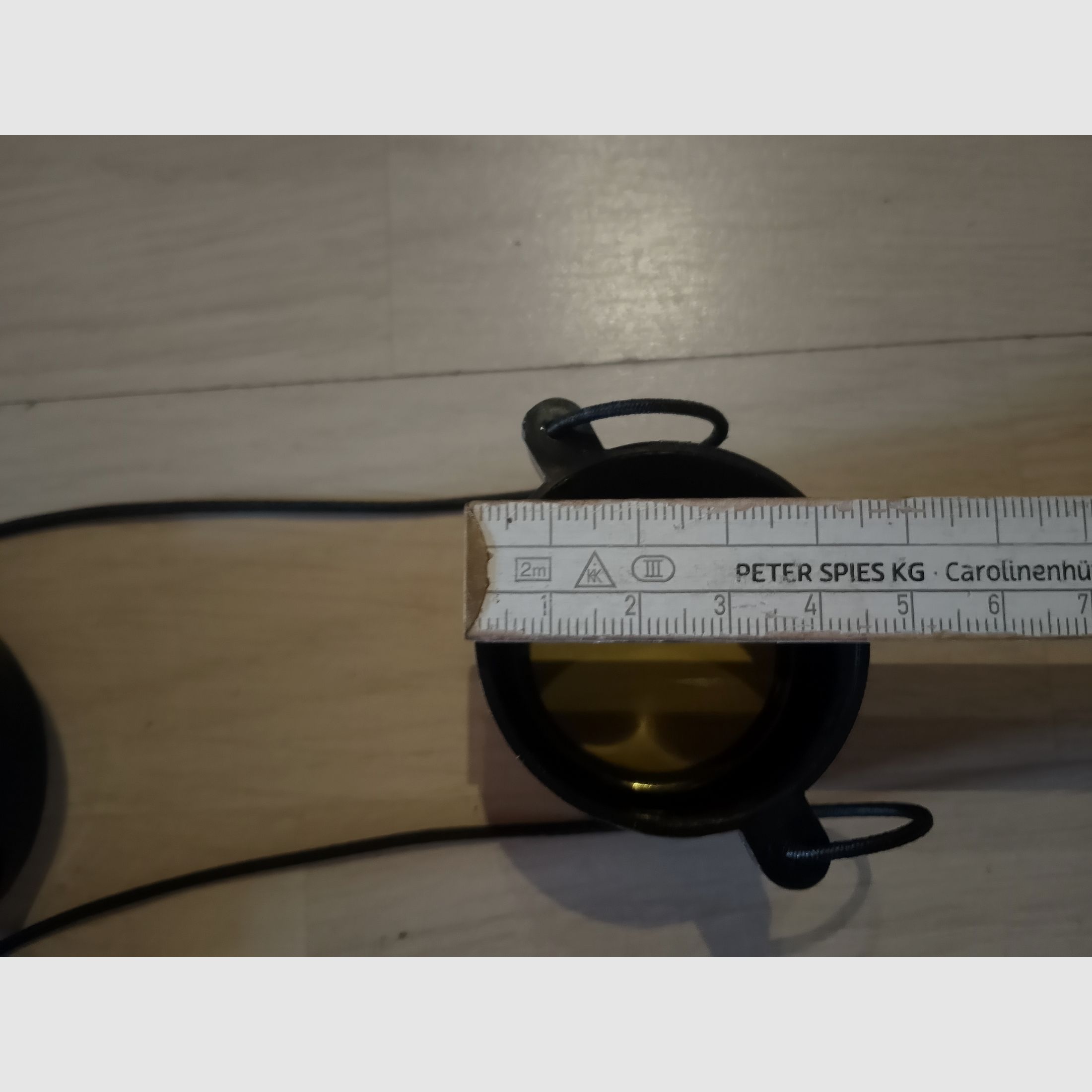 3 x tapas protectoras amarillas transparentes para scope, bandas de goma, tapas para prismáticos, protección contra polvo para ocular, protección transparente como nuevo