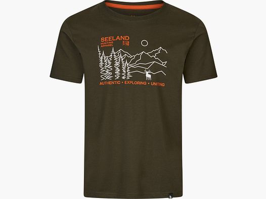 Seeland Landscape T-Shirt Grn