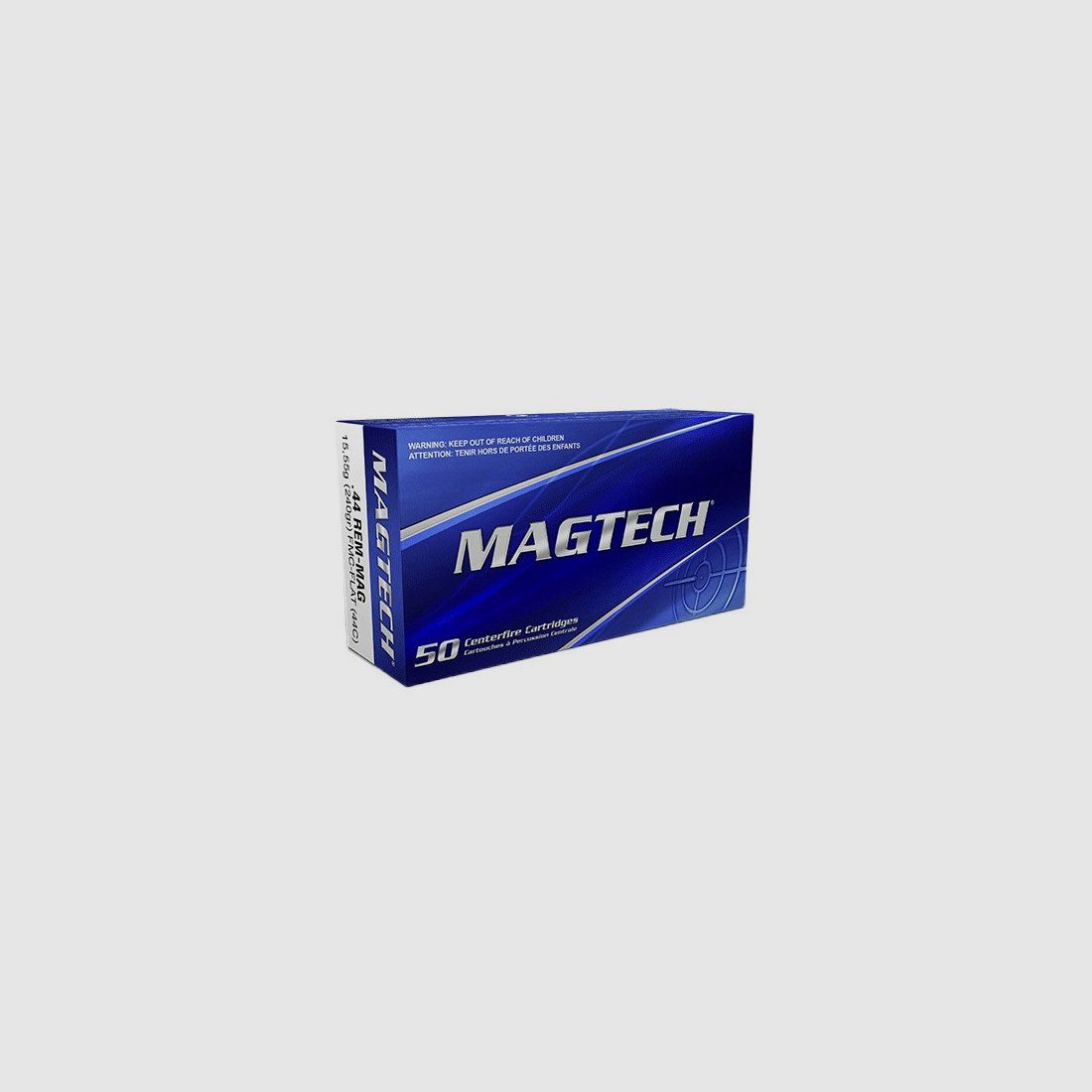 BOITE DE 50 CARTOUCHES MAGTECH CAL.44REM MAG FMJ FLAT NOSE 240GR, image 1 sur 3