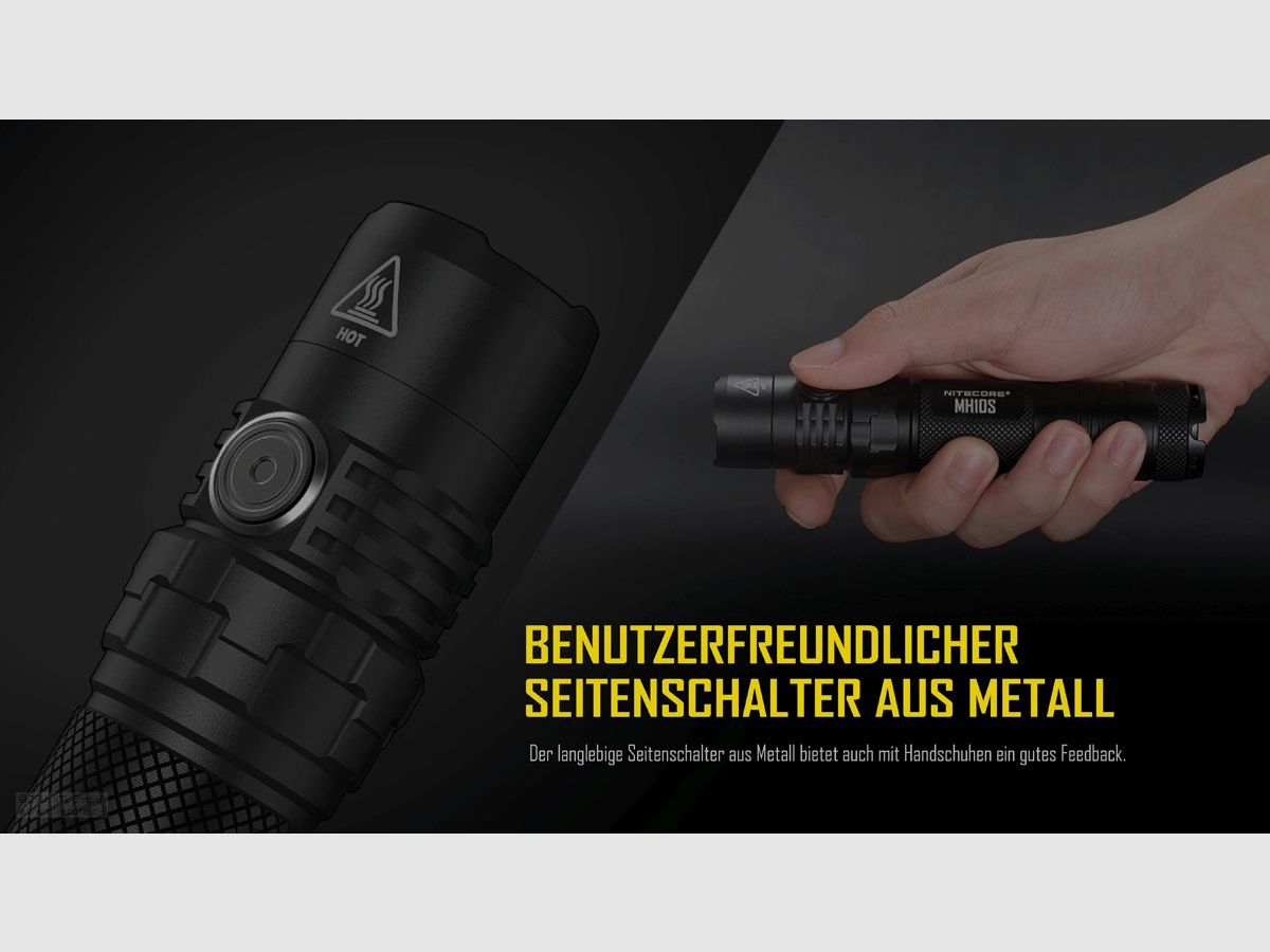 Nitecore MH10S Taschenlampe 1800 Lumen