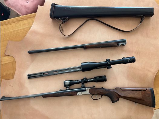-- RESERVIERT -- Krieghoff Classic Doppelbüchse, mit 2 Wechselläufen