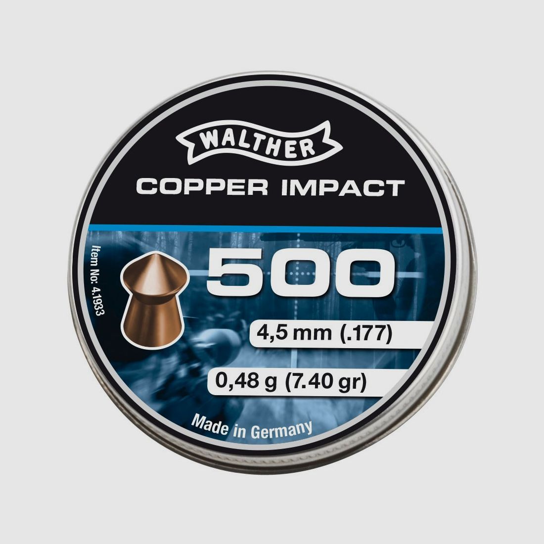 Walther 4,5mm Diabolo Impact 0,48g – 2500 Stück