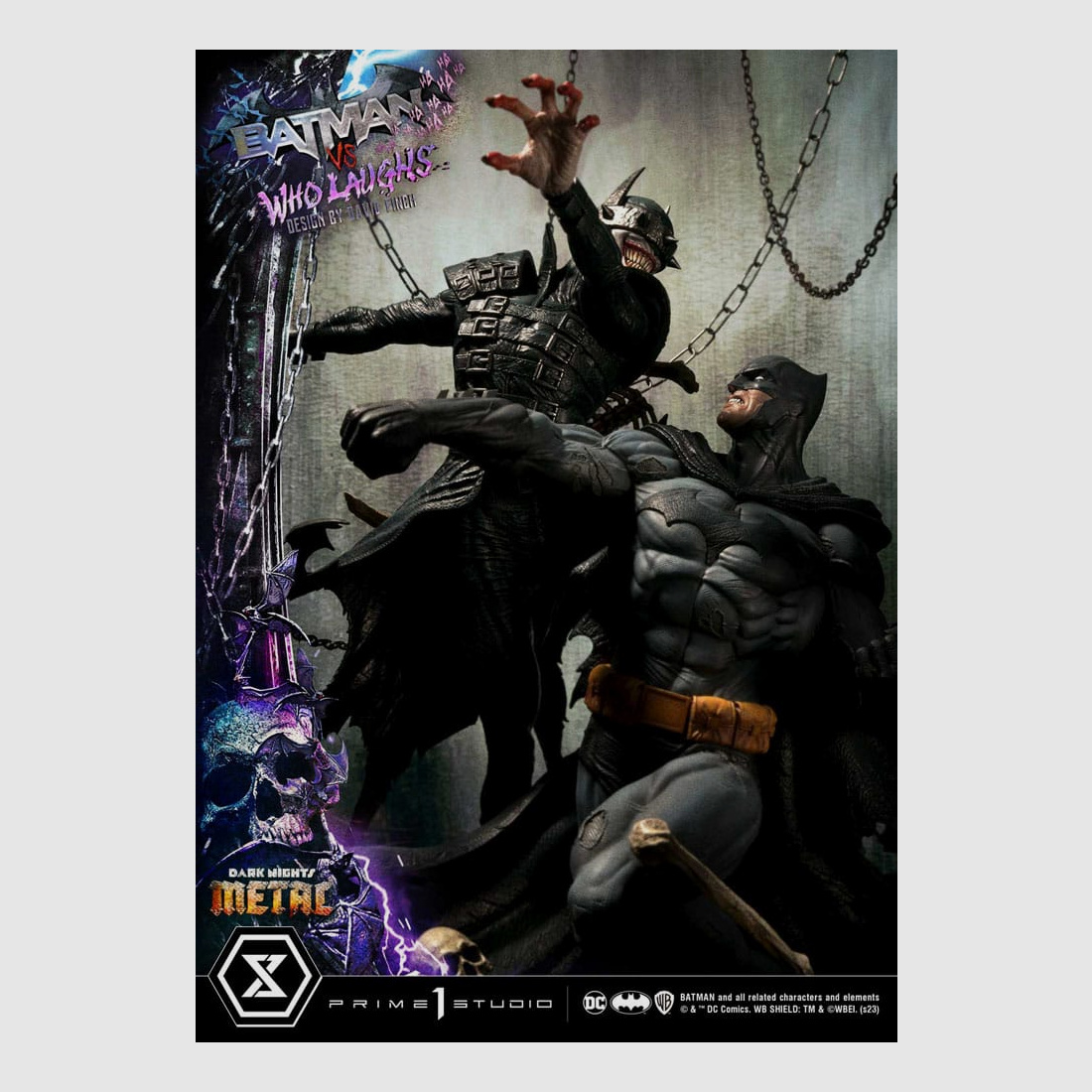 Dark Nights: Metal Ultimate Premium Masterline Series Statue 1/4 Batman VS Batman Who Laughs 67 cm | 43045