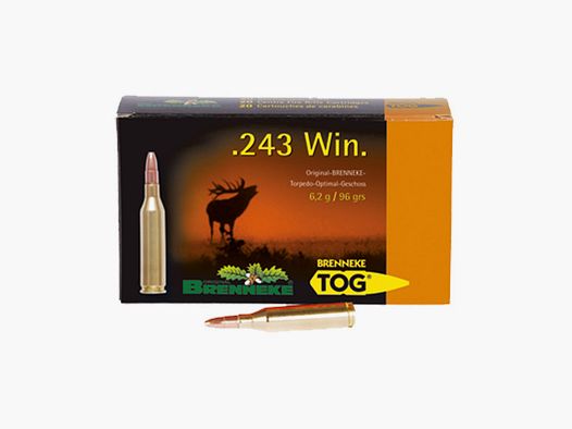 Brenneke .243 Win. 96GR TOG 20 nabojów