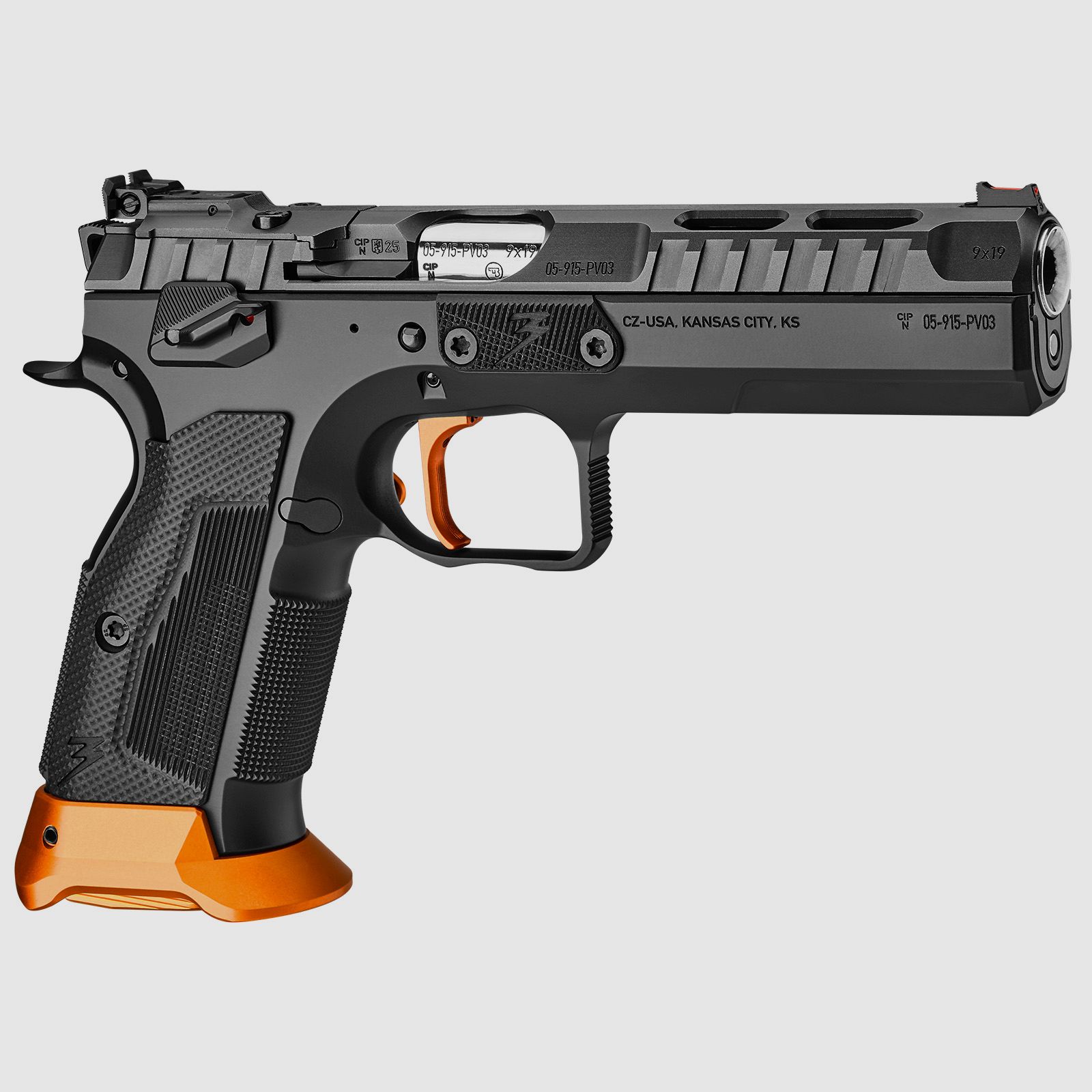 CZ TS 3 Orange OR (Optical Ready) Pistol 9mm Luger, image 3 of 12