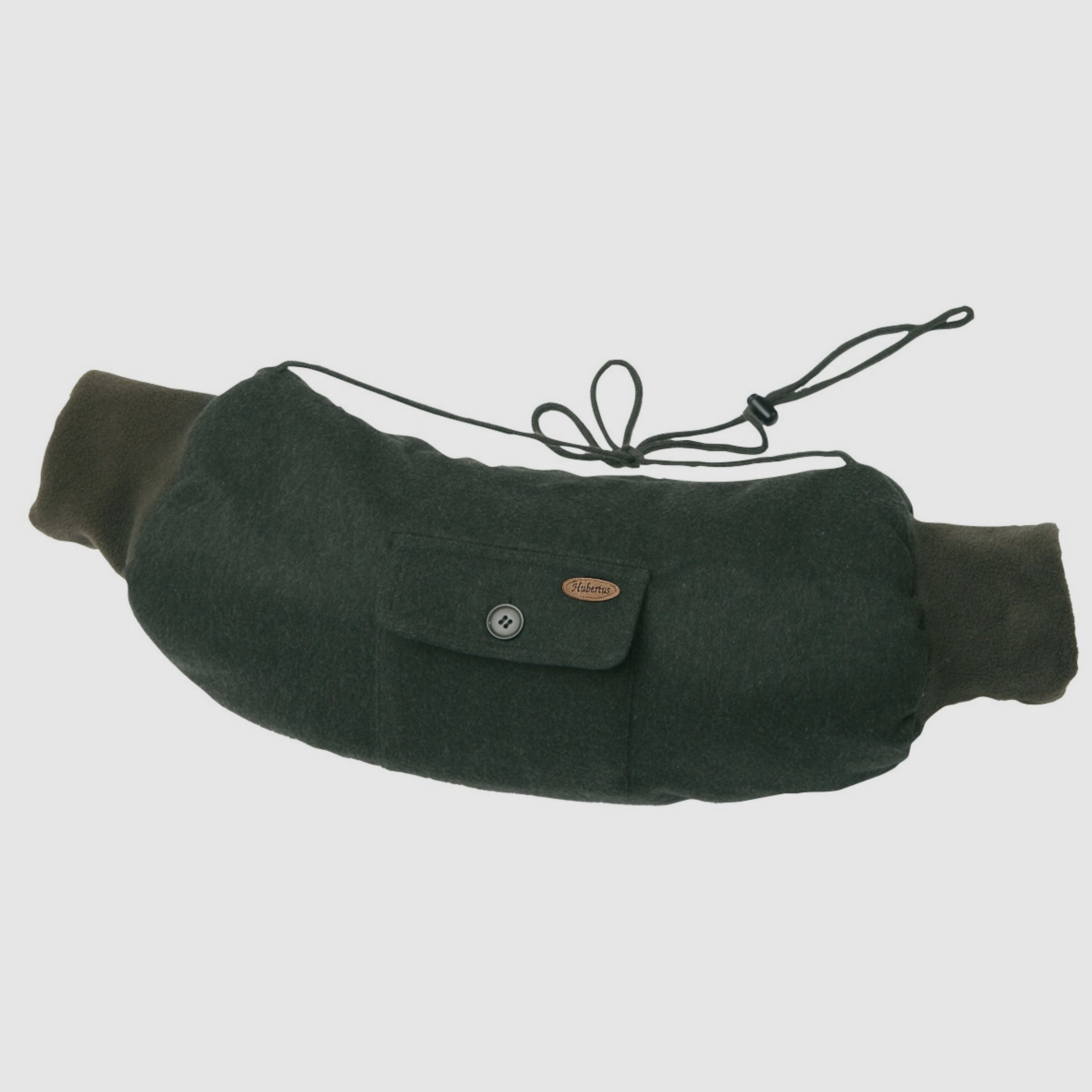 Hubertus Loden Muff Forest con forro de forro polar