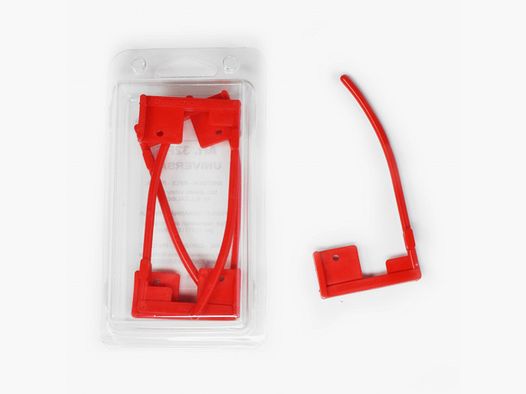 5etta safety flag, red, universal rifle 5-pack