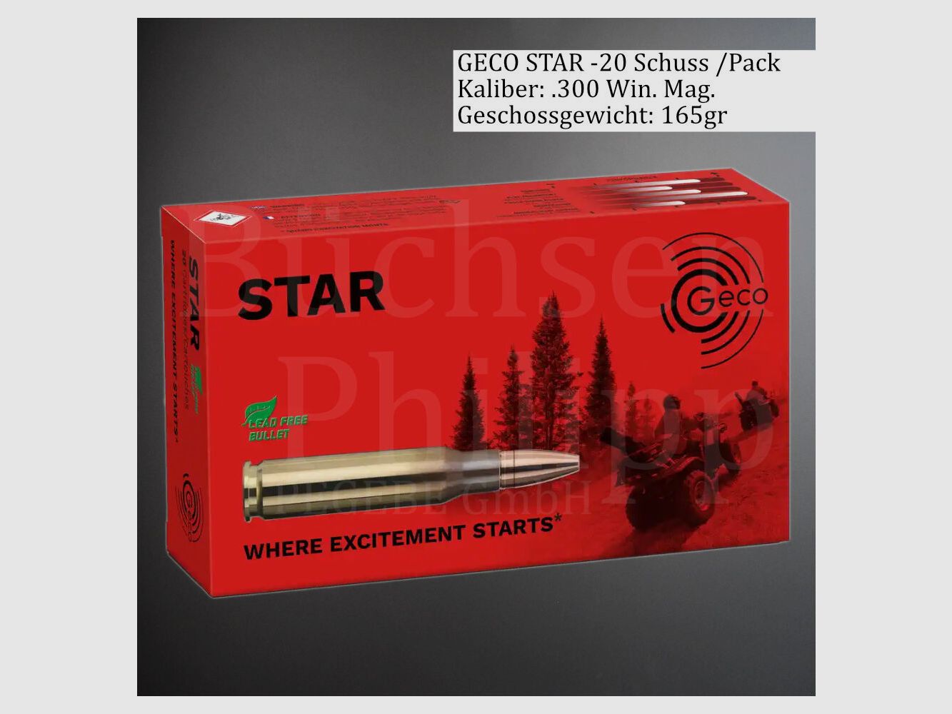 GECO .300 Win. Mag Star 165gr