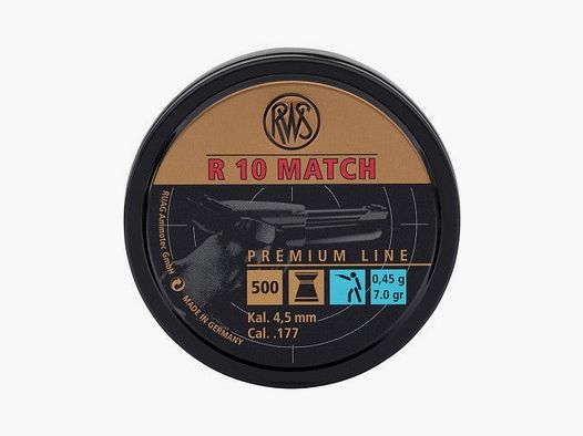 RWS PALLINI R10 MATCH ARMA CORTA CAL. 4.50MM 500PZ