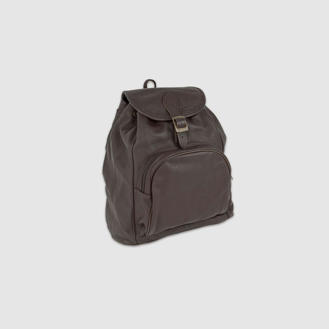 Leder-Rucksack 1 Fach - dunkelbraun, Bild 5 von 7