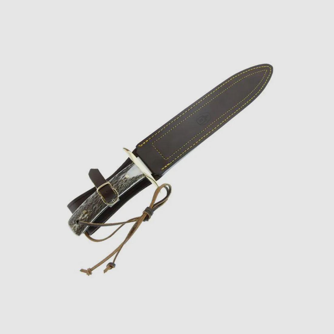 Bowie-Messer mit Hirschgriff, doppelt schneidend, Edelstahl, 26 cm, Bild 3 von 5