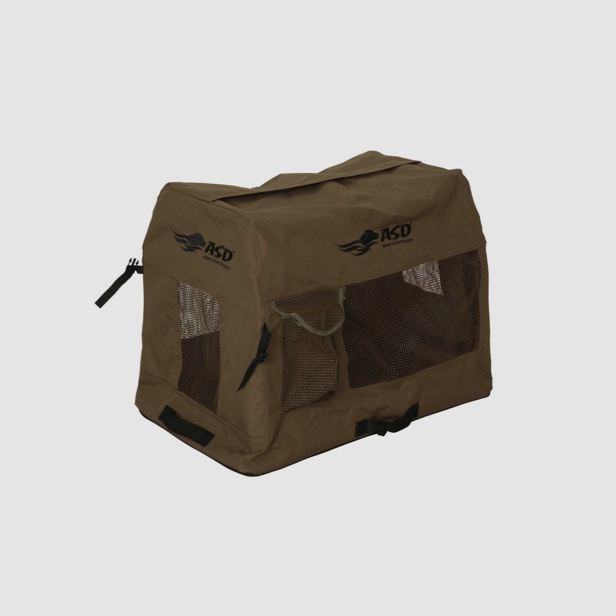 ASD Faltbarer Stoffzwinger Moorbraun Hundekorb