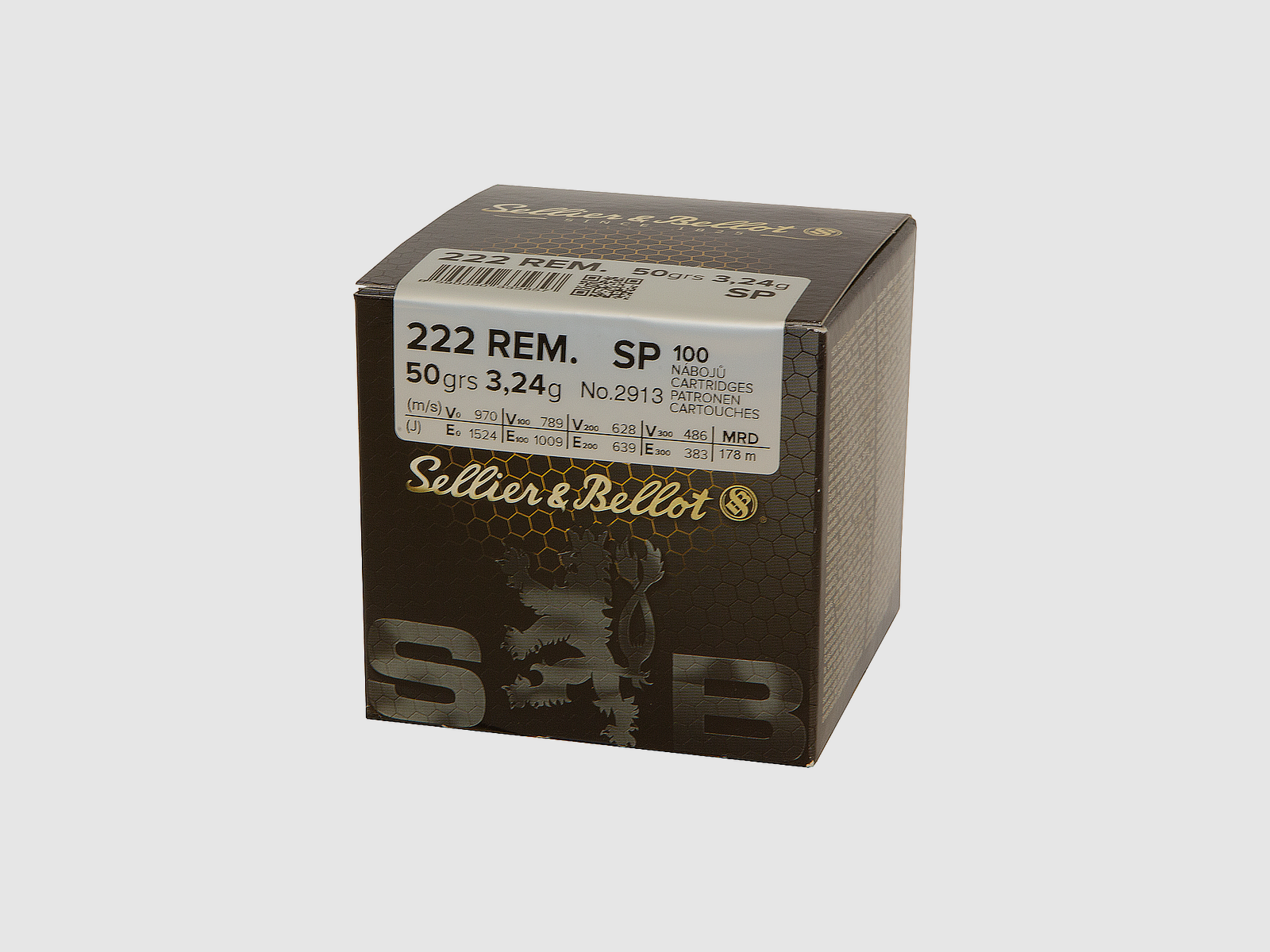 Sellier&Bellot 222 Rem. SP 50grs 3,24g